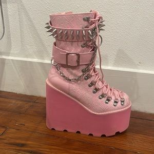 DollsKill pink boots